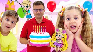 Diana and Roma Best Birthday Party! Magical Cartoon Compilation