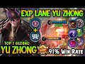 Yu Zhong Best Build & Emblem 2024!! 91% Win Rate - Build Top Global Yu Zhong - Mobile Legends