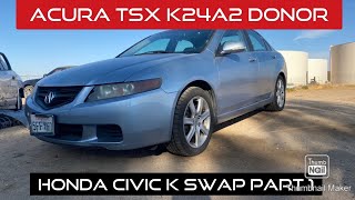 Honda Civic k24a2 swap part 1