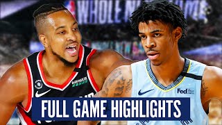 GRIZZLIES at TRAIL BLAZERS - FULL GAME HIGHLIGHTS | 2019-20 NBA Playoffs