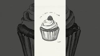 복분자 컵케이크 ㅣ I drew a bokbunja cupcake!, Life is short, make it sweet