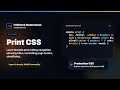 Print CSS Explained | FullStack Masterclass CSS Course