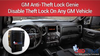 GM Anti-Theft Lock Genie. Disable Theft Lock On Any GM Vehicle In Minutes!