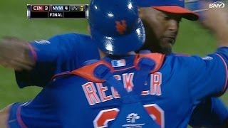 CIN@NYM: Valverde strikes out Bruce to end the game