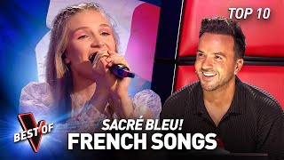 FRENCH songs in non-French-speaking countries in the Blind Auditions of The Voic