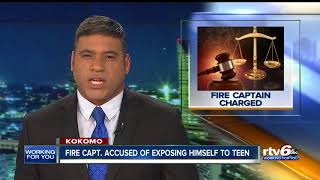 Kokomo fire captain arrested for exposing himself to teenage babysitter