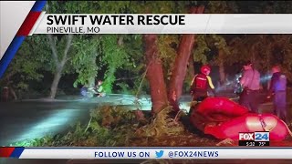 Crews Work Water Rescue in McDonald County, MO (Fox 24)