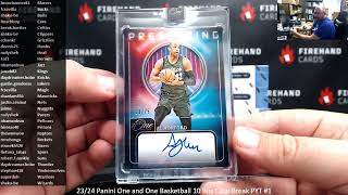 12/21/2024 23/24 Panini One and One Basketball 10 Box Case Break PYT #1