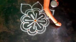 bhoghipongalspecialrangoli/flowerrangoli/beutyfulbigrangoli/sankaranthimugulu chukkulu/easyrangoli