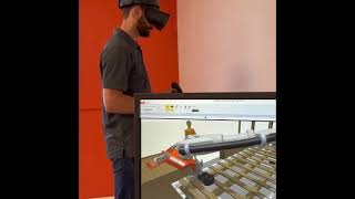 Using VR to Operate Robot Simulation
