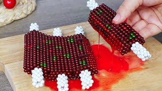 The Best BBQ Ribs From Magnetic Balls (Satisfying) - DIY | Magnet Stop Motion Cooking & ASMR