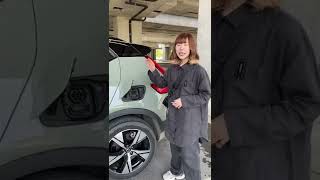 พาส่องรอบคันกันก่อนเลยค่า 🤩 #evgirls #evcar #รีวิว #รถยนต์ไฟฟ้า #volvo #volvoxc40