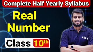 Class 10 Half Yearly Complete Real Number One Shot🔥 | Class 10 Math