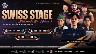 🔴LIVE | Kejuaraan Dunia MLBB M6 | Swiss Stage Babak 5 Hari 1