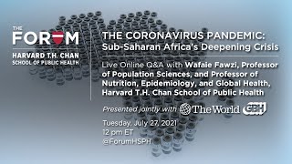 The Coronavirus Pandemic:  Sub-Saharan Africa’s Deepening Crisis
