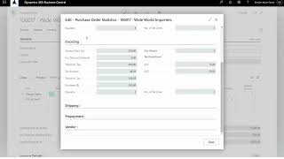 How to get information about open purchase orders in Business Central