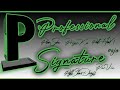 P signature style । How to create my own signature Name "P"