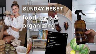sunday routine: food prep and organizing my kitchen