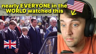 American reacts to Princess Diana's Funeral