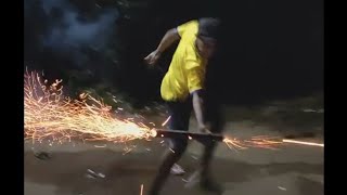 padakkam pottikkal | fire works | പുതിയ രീതിയിലെ പടക്കം പൊട്ടിക്കൽ | vc media