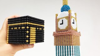 Makkah Royal Clock Tower out of Magnetic Balls _ Magnetic Games #magnetballs #Satisfying #magnet