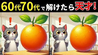 【間違い探し】60代70代に効果的な脳トレ！シニア・高齢者の頭の体操におすすめの間違い探しクイズ【認知症予防・記憶力】＃13