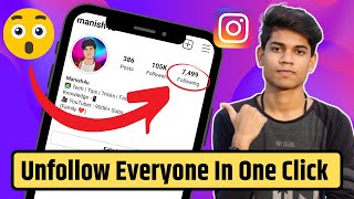 How to unfollow everyone on instagram at once [Hindi] | Bulk Unfollow app for instagram 2024