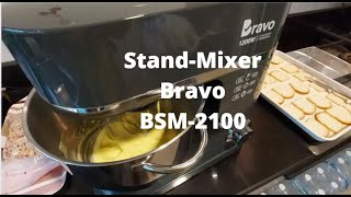 Unbox \u0026 Mini Review Stand Mixer Bravo BSM1200  เครื่องผสมอาหาร 7 ลิตร บราโว่