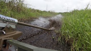 Backwater Mud Motor Weedless Trial Run [Mud & Grass]