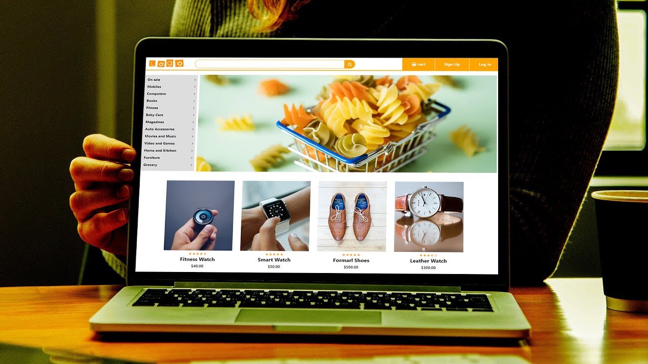 How To Make ECommerce Website Using HTML CSS And Bootstrap Step By Step ...