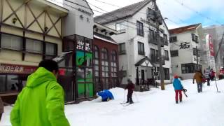 20160215藏王溫泉滑雪Day2中午摔