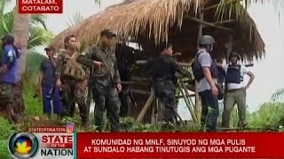 Komunidad ng MNLF, sinuyod ng mga pulis at sundalo habang tinutugis ang mga pugante | SONA