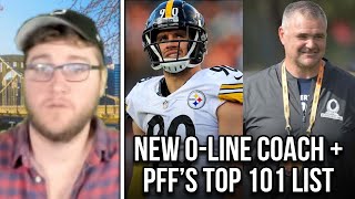 Steelers hire new O-line coach + PFF disrespects TJ Watt on top 101 list