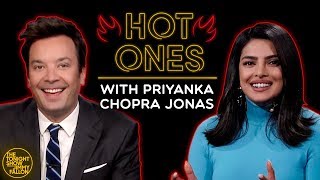 Priyanka Chopra Jonas & Jimmy Can't Sit Still While Eating Spicy Wings w/ Sean E