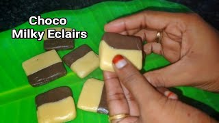 3-மூன்றே பொருட்களில் வீட்டிலே செய்யலாம் Chocolate / Choco Milky Eclairs / JK#63/Januba's Kitchen