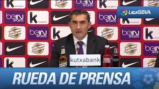 Rueda de prensa de Ernesto Valverde tras el Athletic Club (1-3) Getafe CF