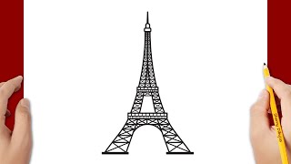 Cómo dibujar la torre Eiffel