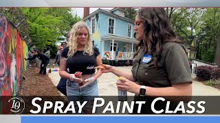 Teaching Spray Paint Art | Carolina Impact