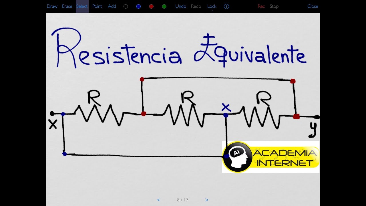 Como Calcular La Resistencia Equivalente Entre Dos Puntos. - YouTube