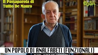 De Mauro Tullio - Un popolo di analfabeti (culturali)