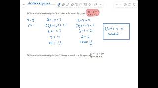 MAT151 - Section 12.1a - An Introduction to Systems of Linear Equations