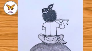 How to draw beautiful krishna| Easy drawing ideas for beginners| chitra