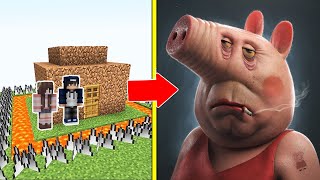 Heo Peppa Kinh Dị Tấn Công Nhà Được Bảo Vệ Bởi bqThanh Và Ốc Trong Minecraft