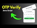 ASMR program: OTP Generate & Verification create in HTML, CSS & JS programming (No Talking)