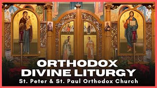 Divine Liturgy - Saint Peter \u0026 Saint Paul Orthodox Christian Church, Burr Ridge, IL - Jan 12 2024