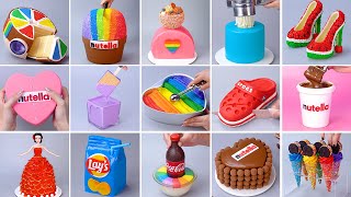 1000+ Oddly Satisfying Rainbow Cake Decorating Compilation | So Yummy Chocolate