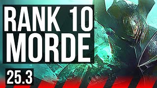 MORDEKAISER vs DARIUS (TOP) | Rank 10 Morde | TR Grandmaster | 25.3