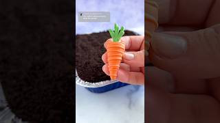 Easy Edible Carrot Decorations for Easter \u0026 Spring! #shorts #dessert #easter #womenofyoutube