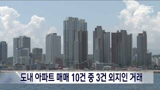 [단신]도내 아파트 매매 10건 중 3건 외지인 거래 221109