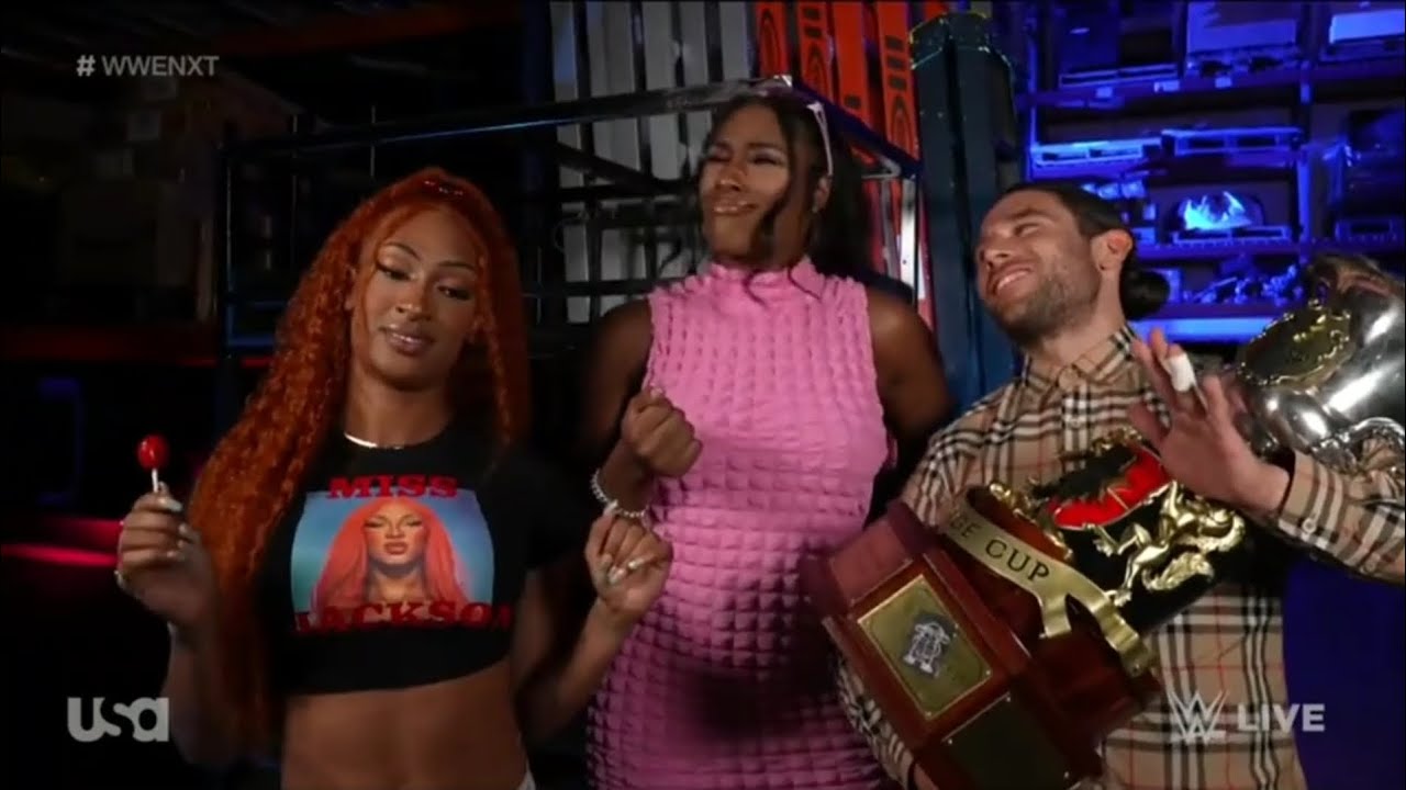 Noam Dar Se Encuentra Con Lash Legend & Jakara Jackson En Backstage ...